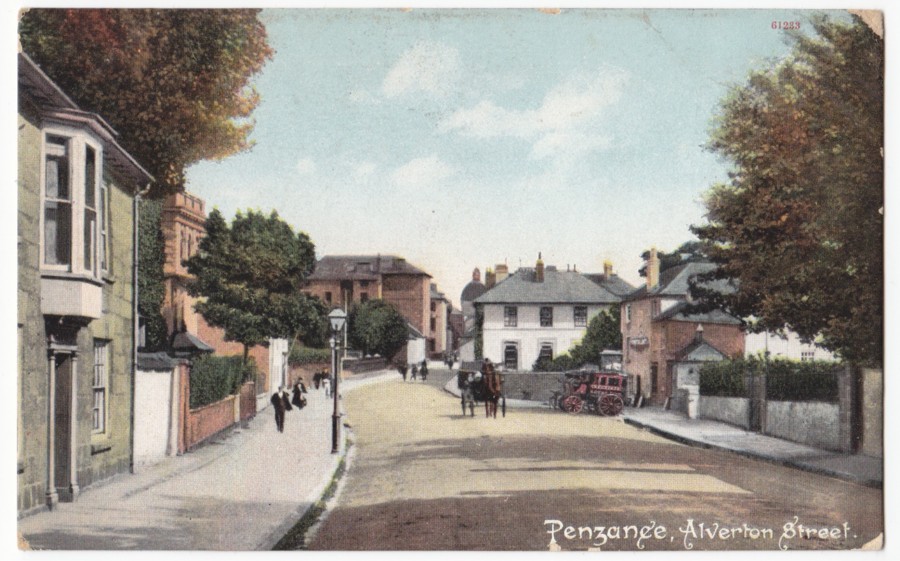 Postcard of Alverton Street (postmarked 1909)