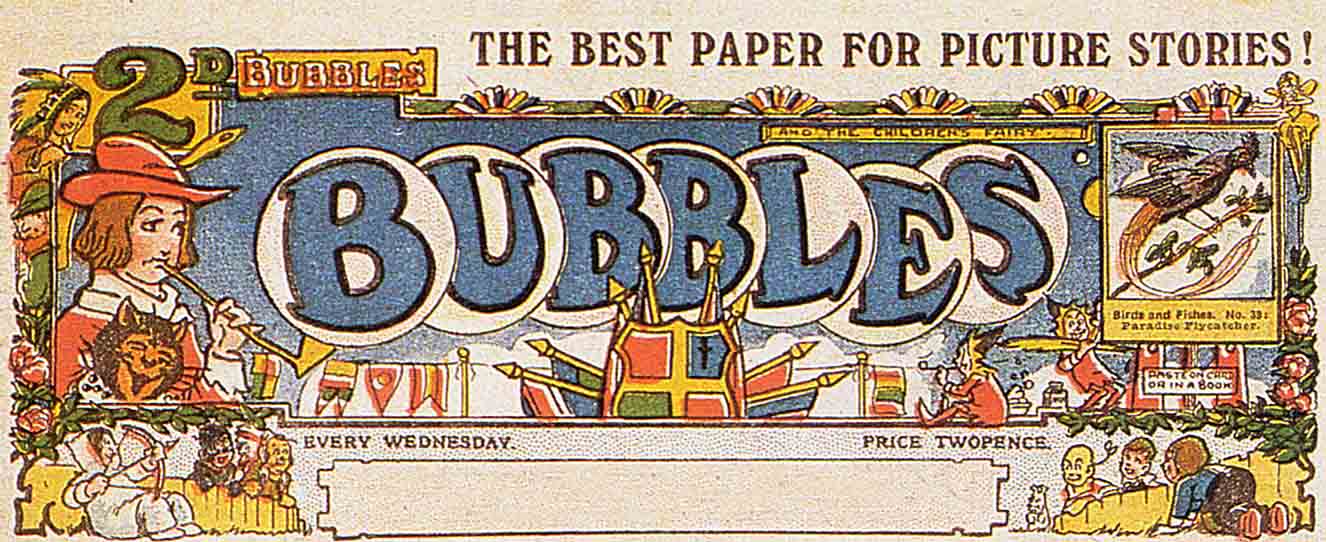 Bubbles comic title 1932