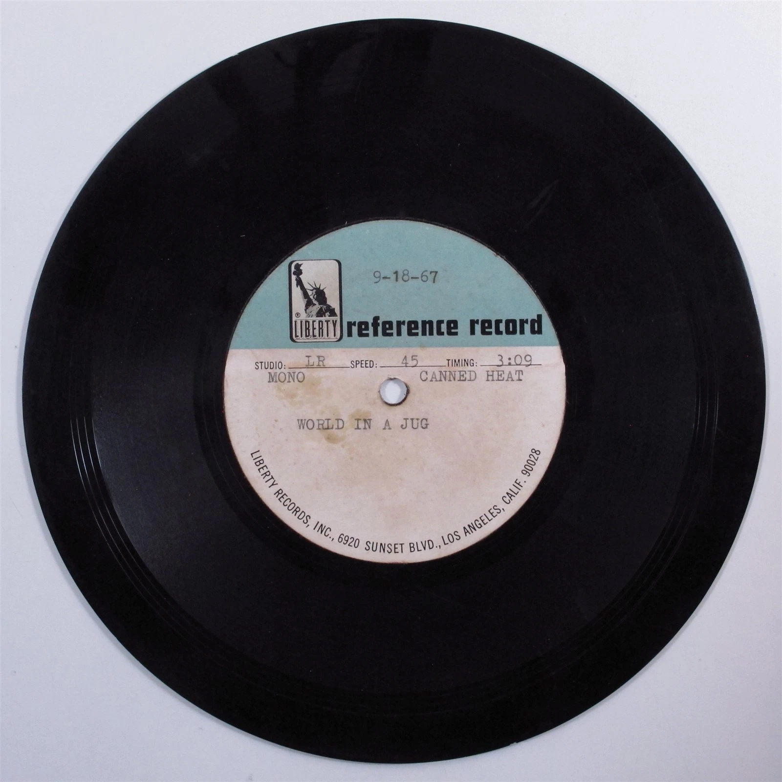 World in a Jug - Canned Heat  - acetate