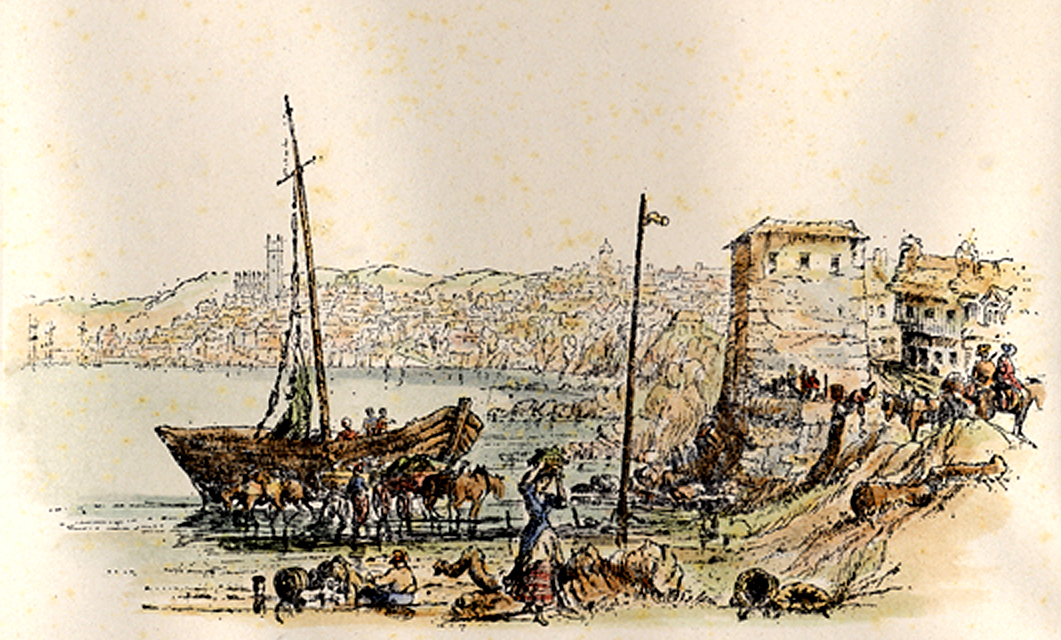 Penzance - Chyandour, drawing by A Scobell c1940